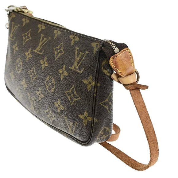 LOUIS VUITTON Pochette Accessoires Shoulder Bag Monogram Leather - Picture 13 of 16